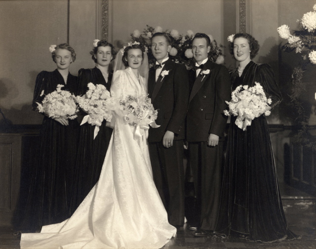 December 16, 1939--Ron and Eleanor (Bird) Green wedding